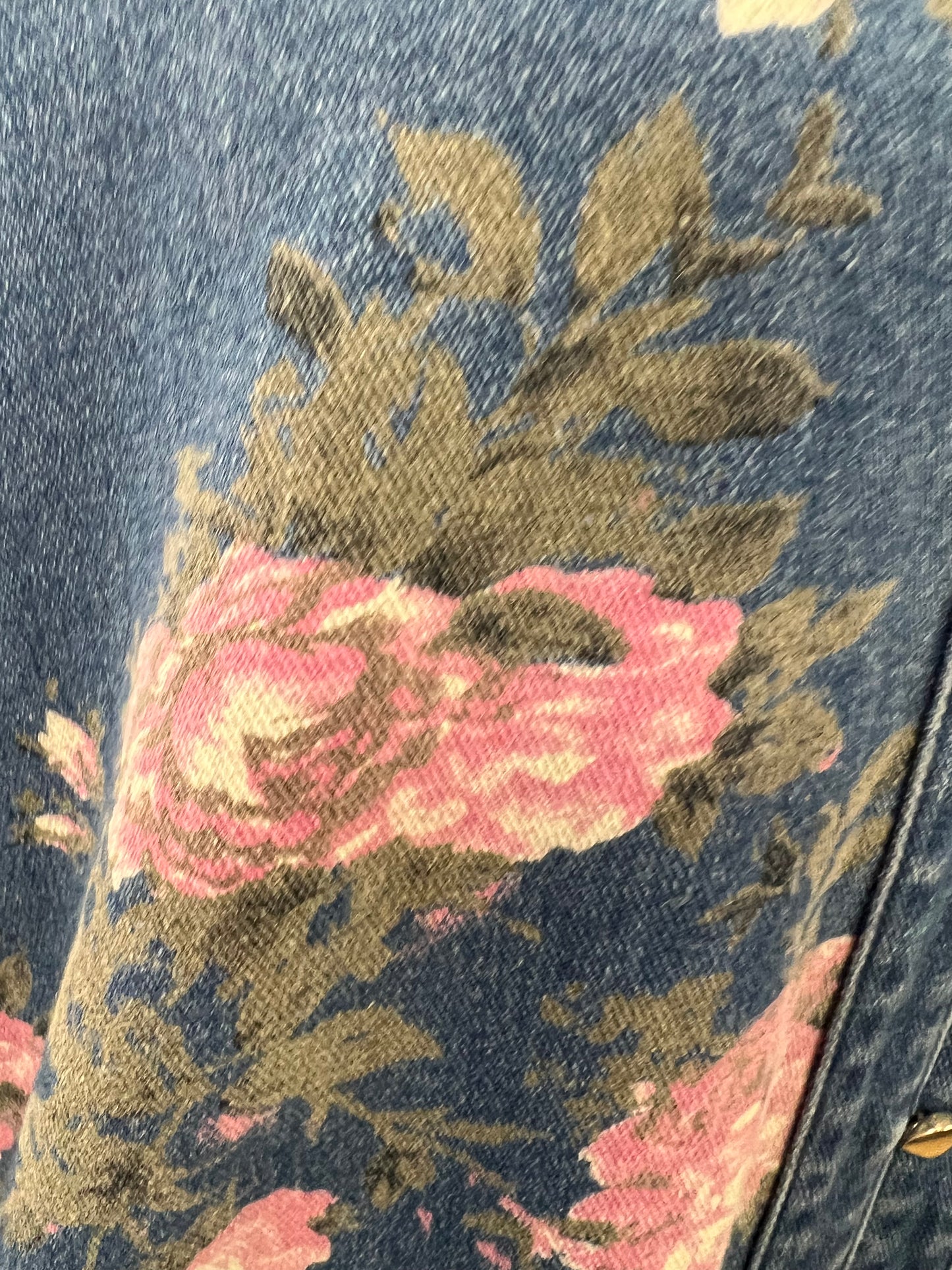 Denim Floral Dress