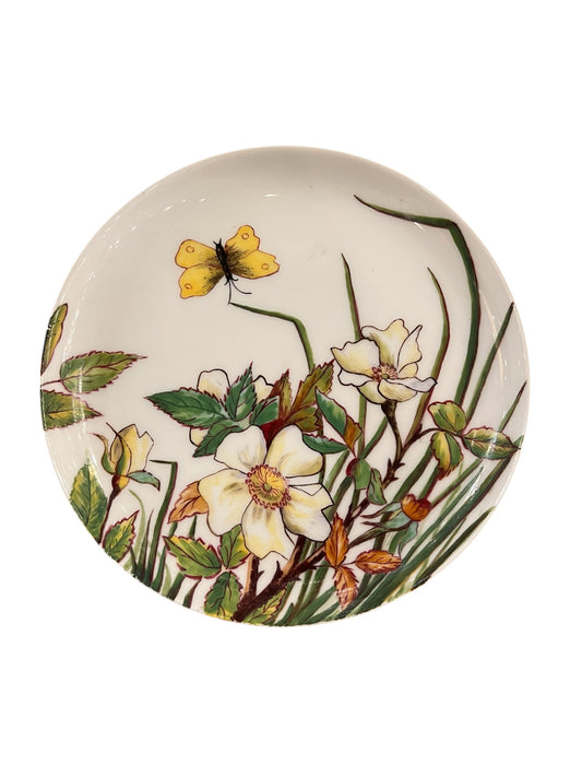 Vintage Butterfly Garden Plate