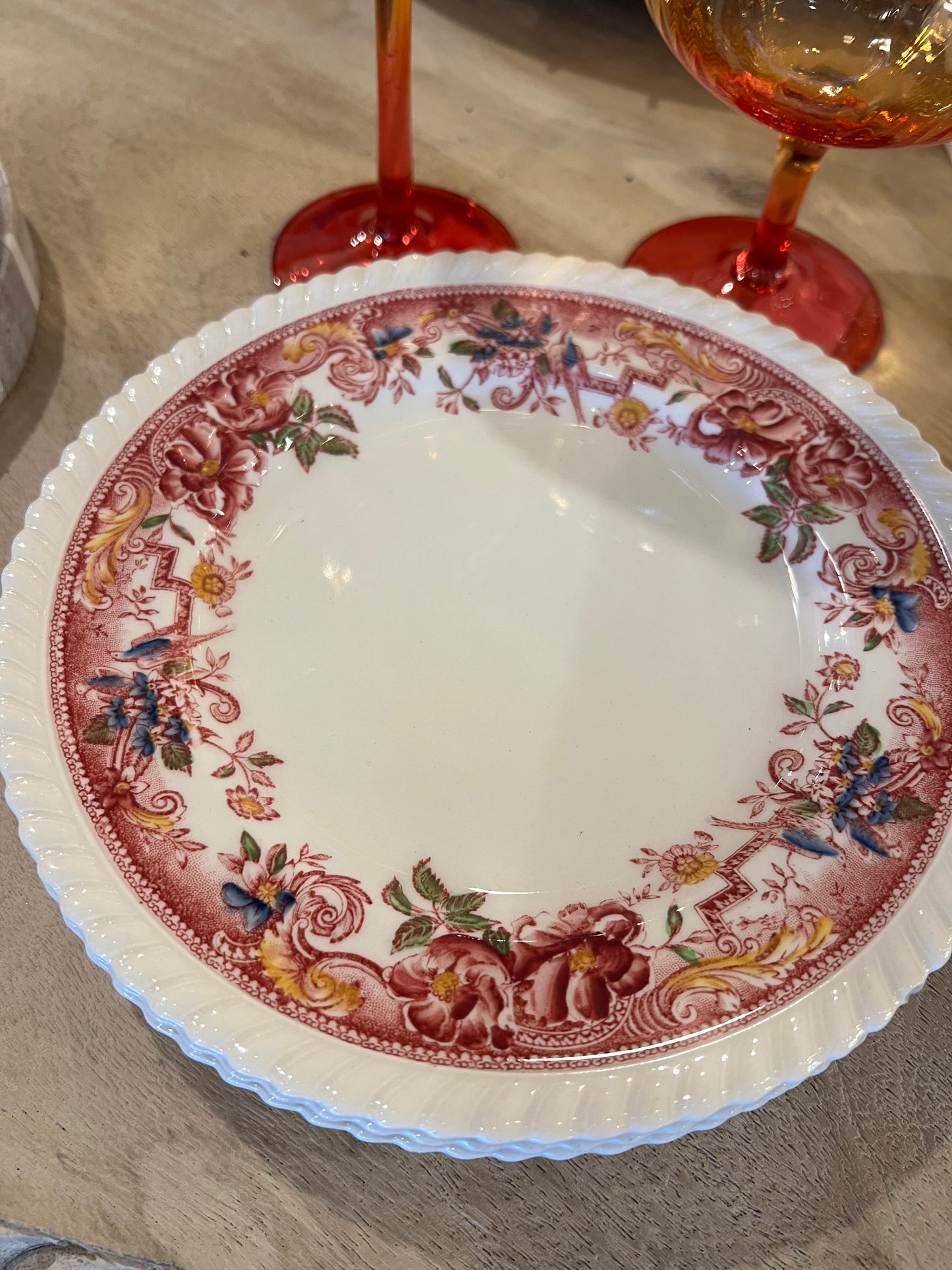 8" Pink Devonshire Plate