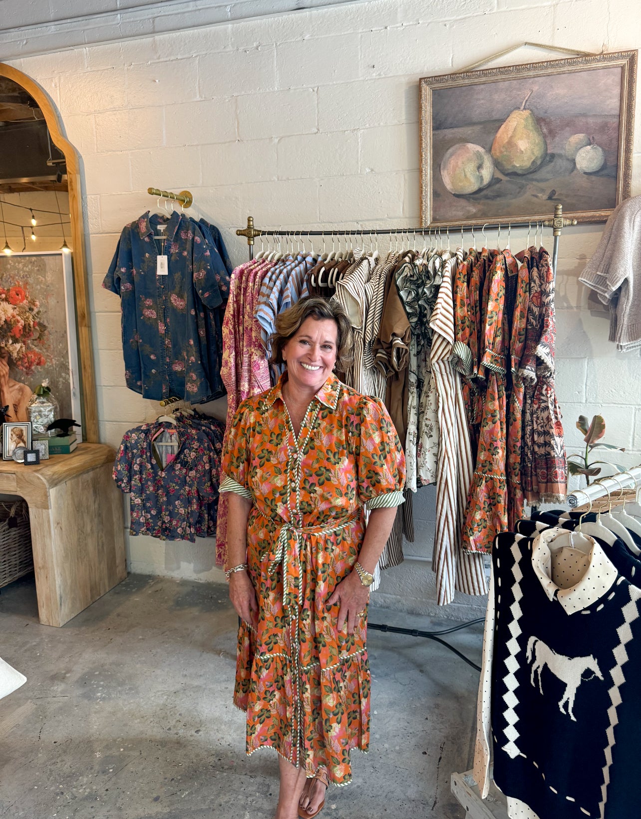 Pumpkins Spice Floral Dress