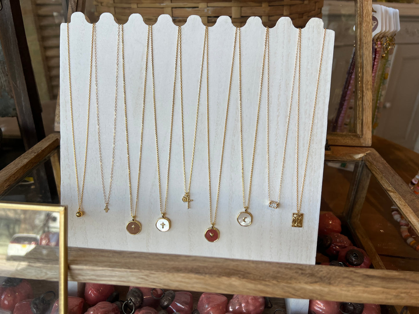 Enamel Pendant Necklace