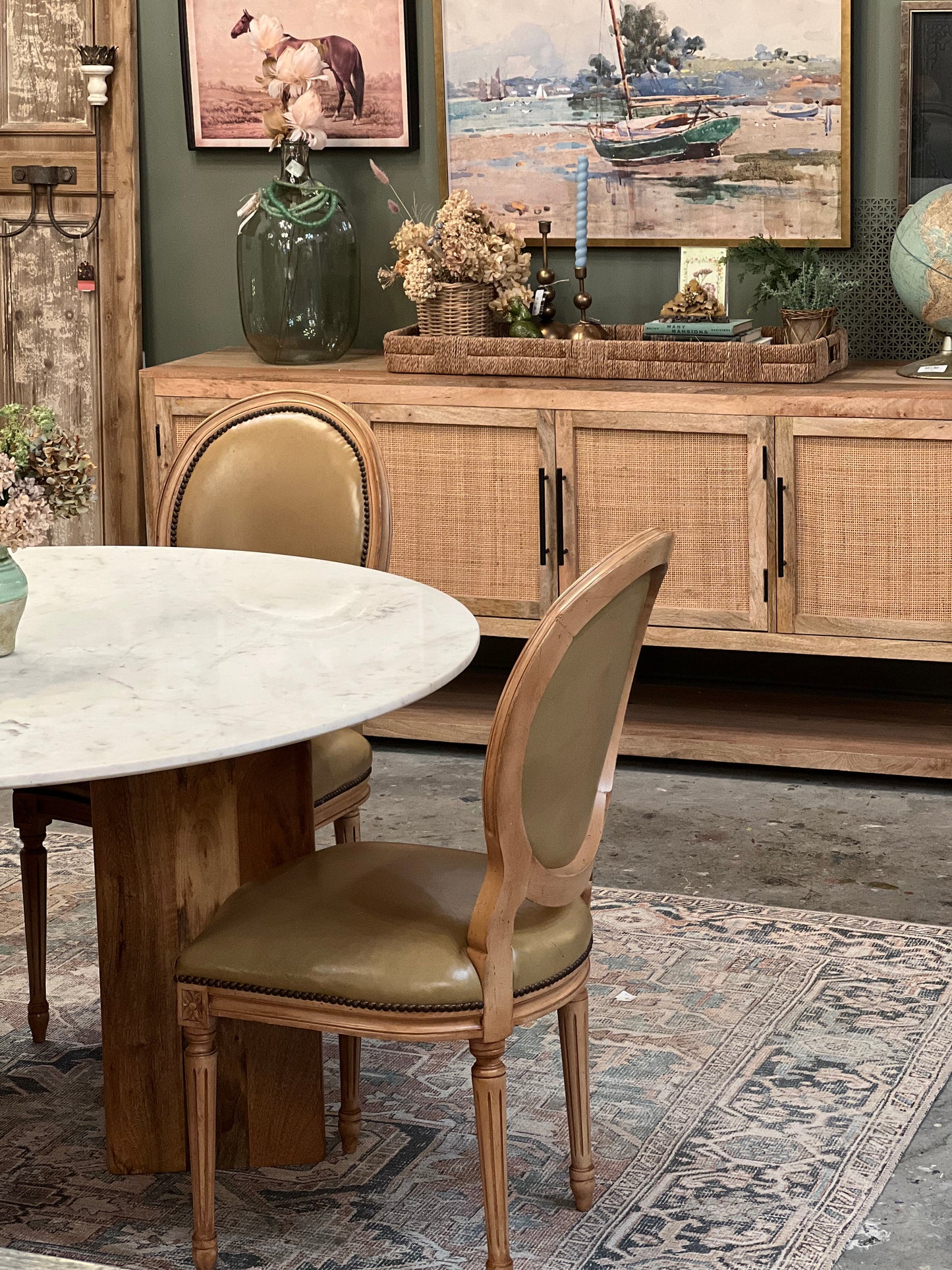 Vintage Leather Chairs - Set of 4