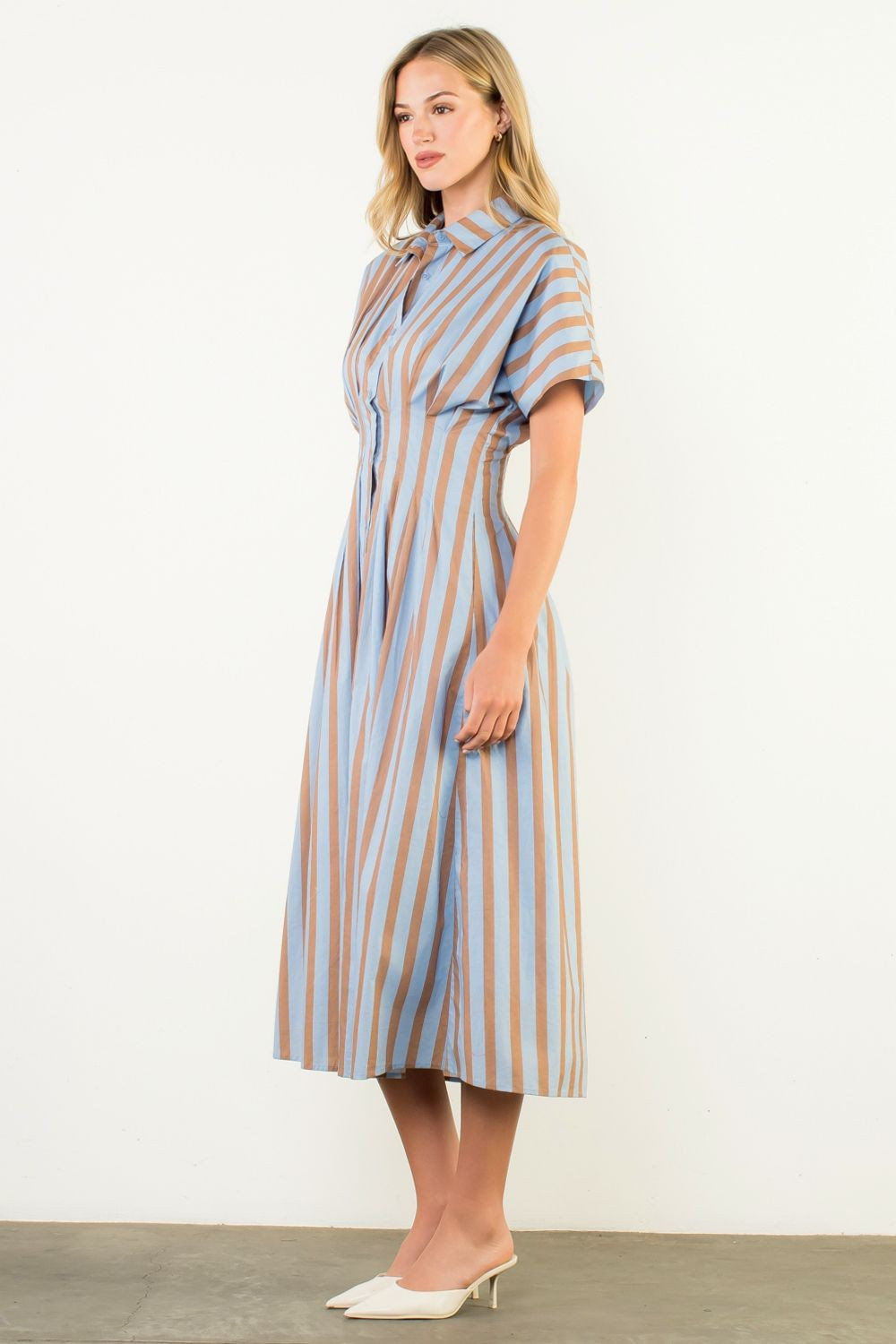 Blue Striped Maxi