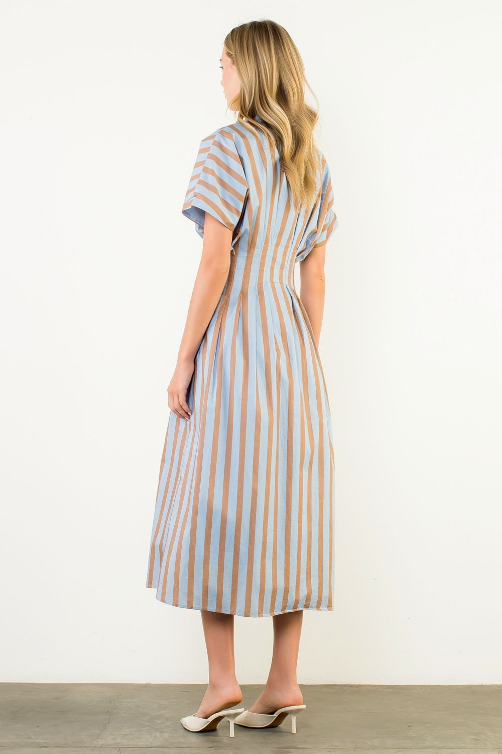 Blue Striped Maxi