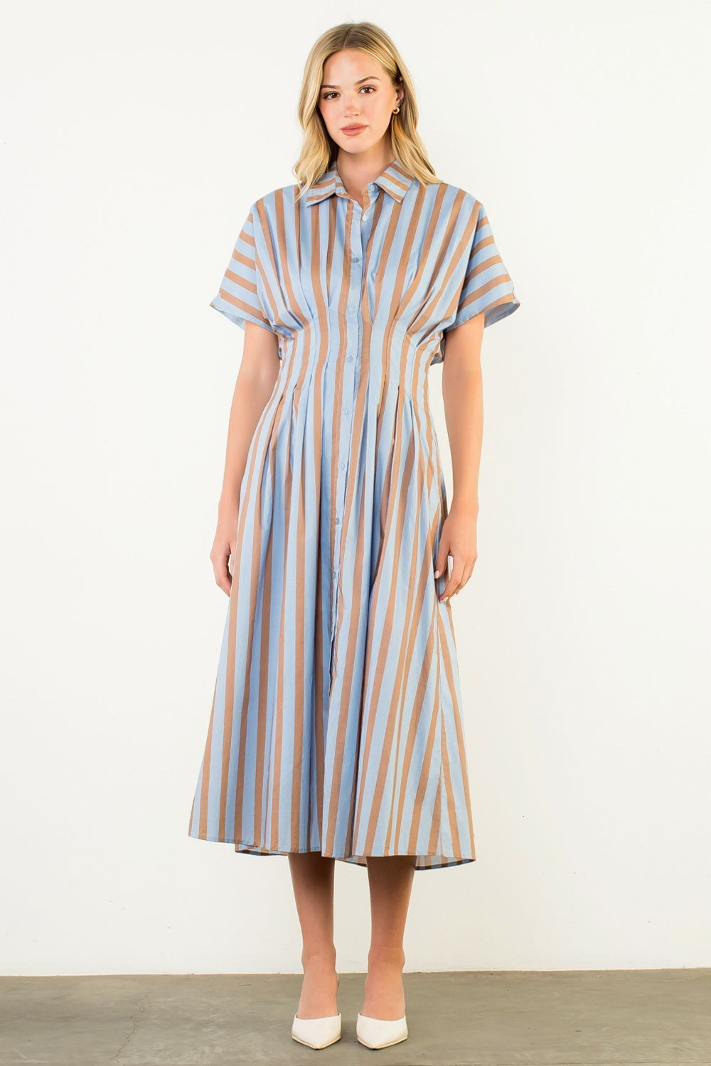Blue Striped Maxi
