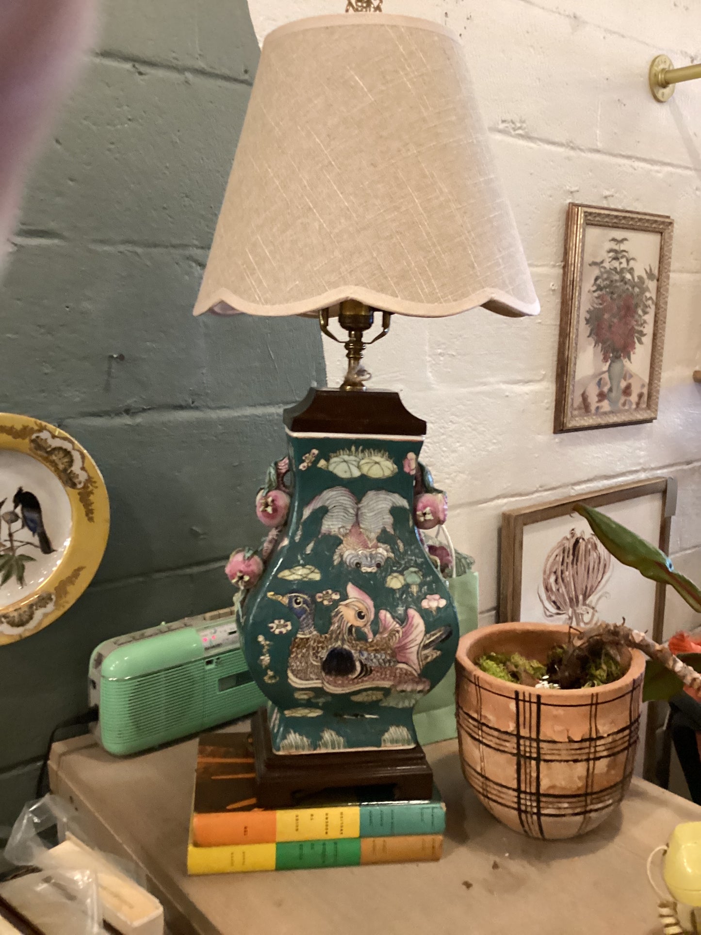 Antique Fruit Lamp
