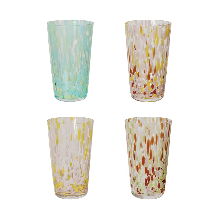 14oz Confetti Drinking Glasses
