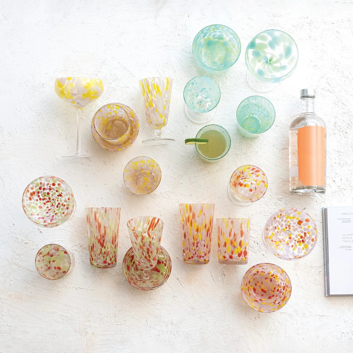 10oz Stemmed Confetti Coupe