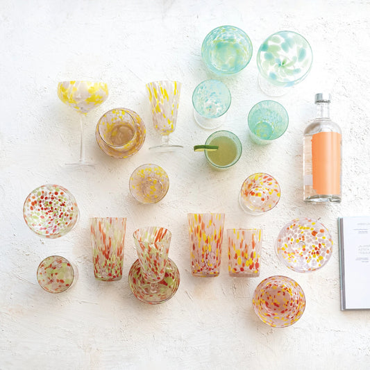 14oz Confetti Drinking Glasses