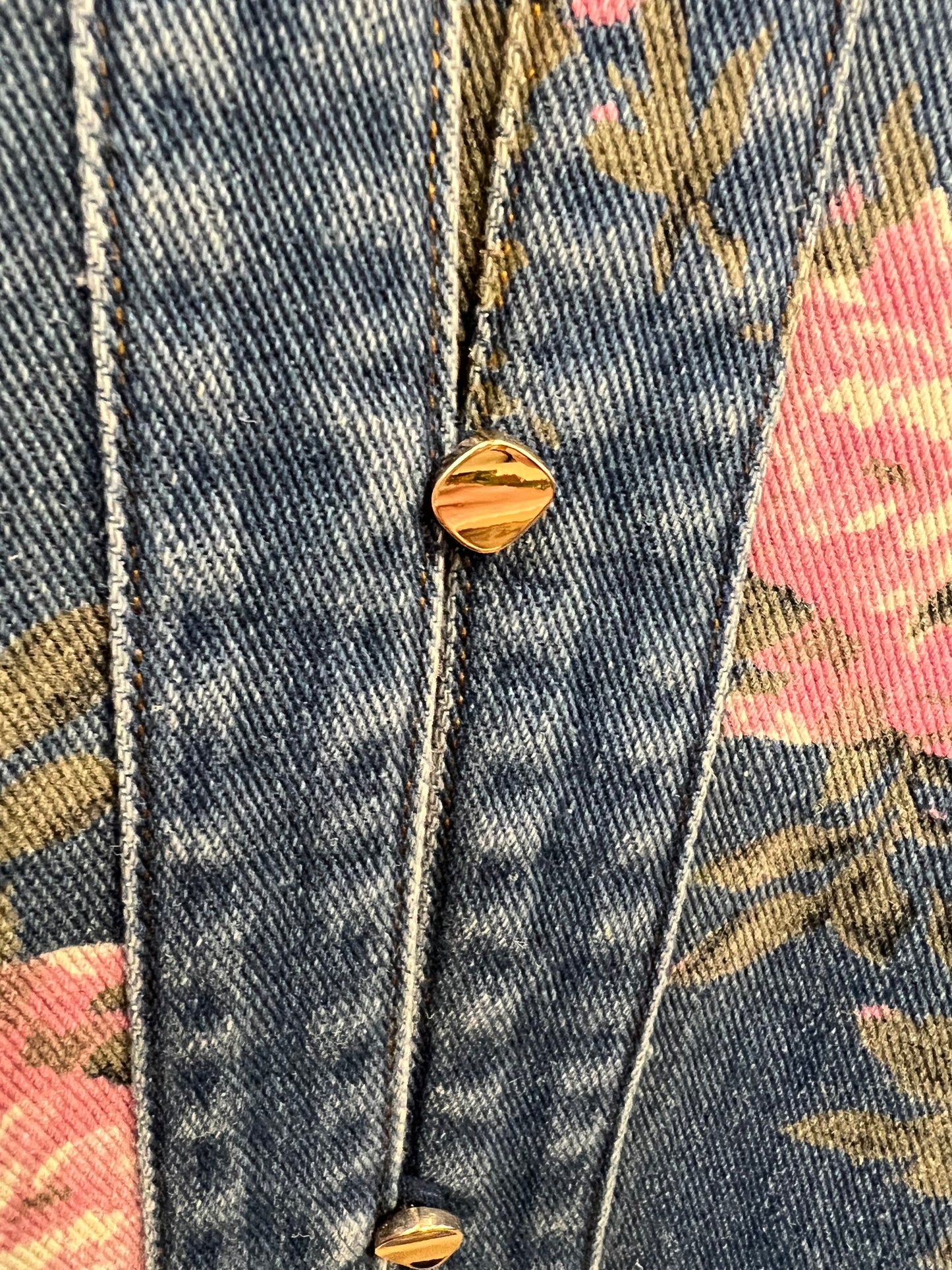 Denim Floral Dress