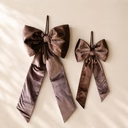 Brown Velvet Bow