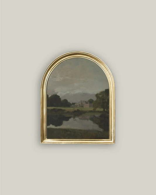 View of the River in Arched Frame
