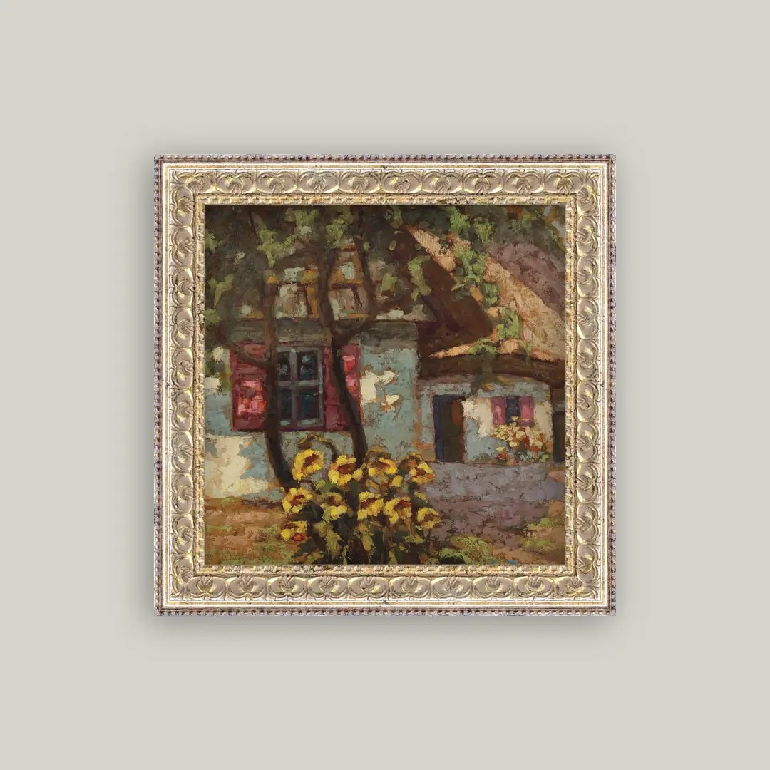 Polish Cottages Framed Print