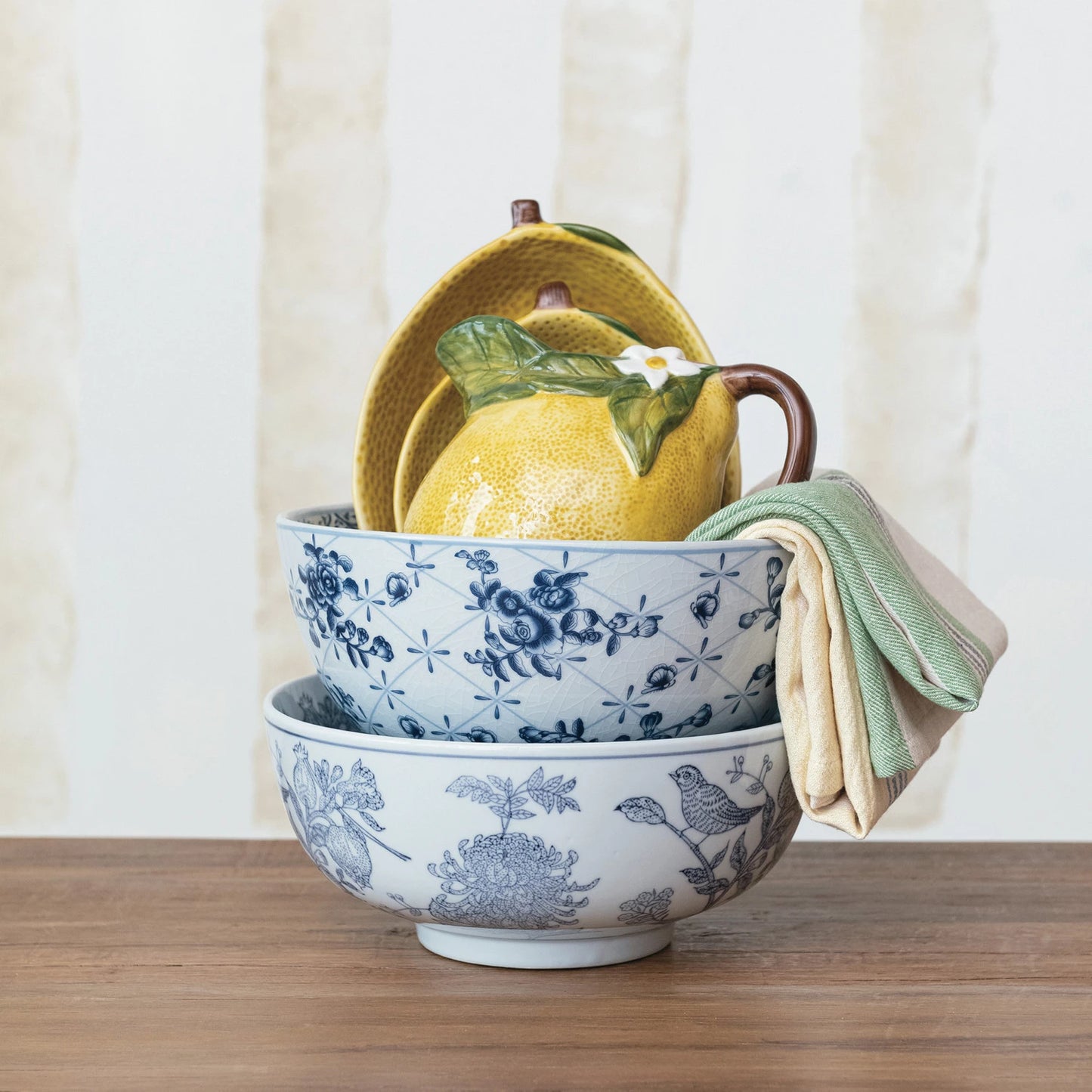 Birds & Botanicals Stoneware Bowl