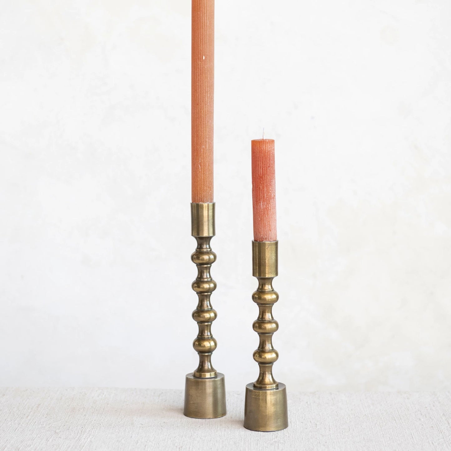 Bobbin Candlestick Holder - Set of 2