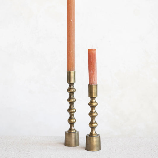 Bobbin Candlestick Holder - Set of 2