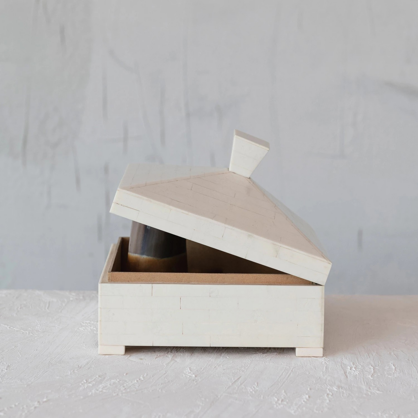 Ivory Pyramid Trinket Box