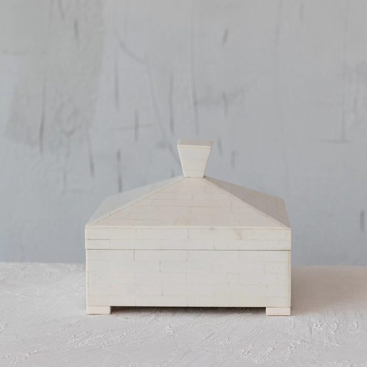 Ivory Pyramid Trinket Box