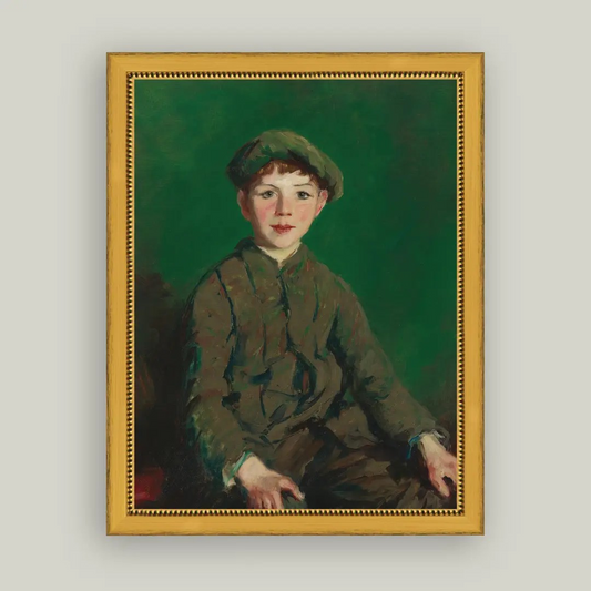 Boy in Green Portrait