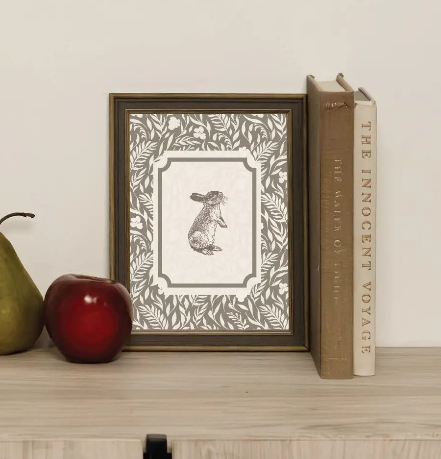 Framed Bunny Print