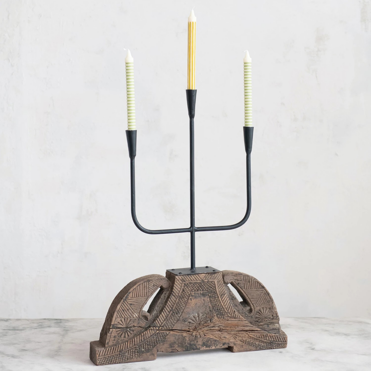 Rustic Iron Candelabra