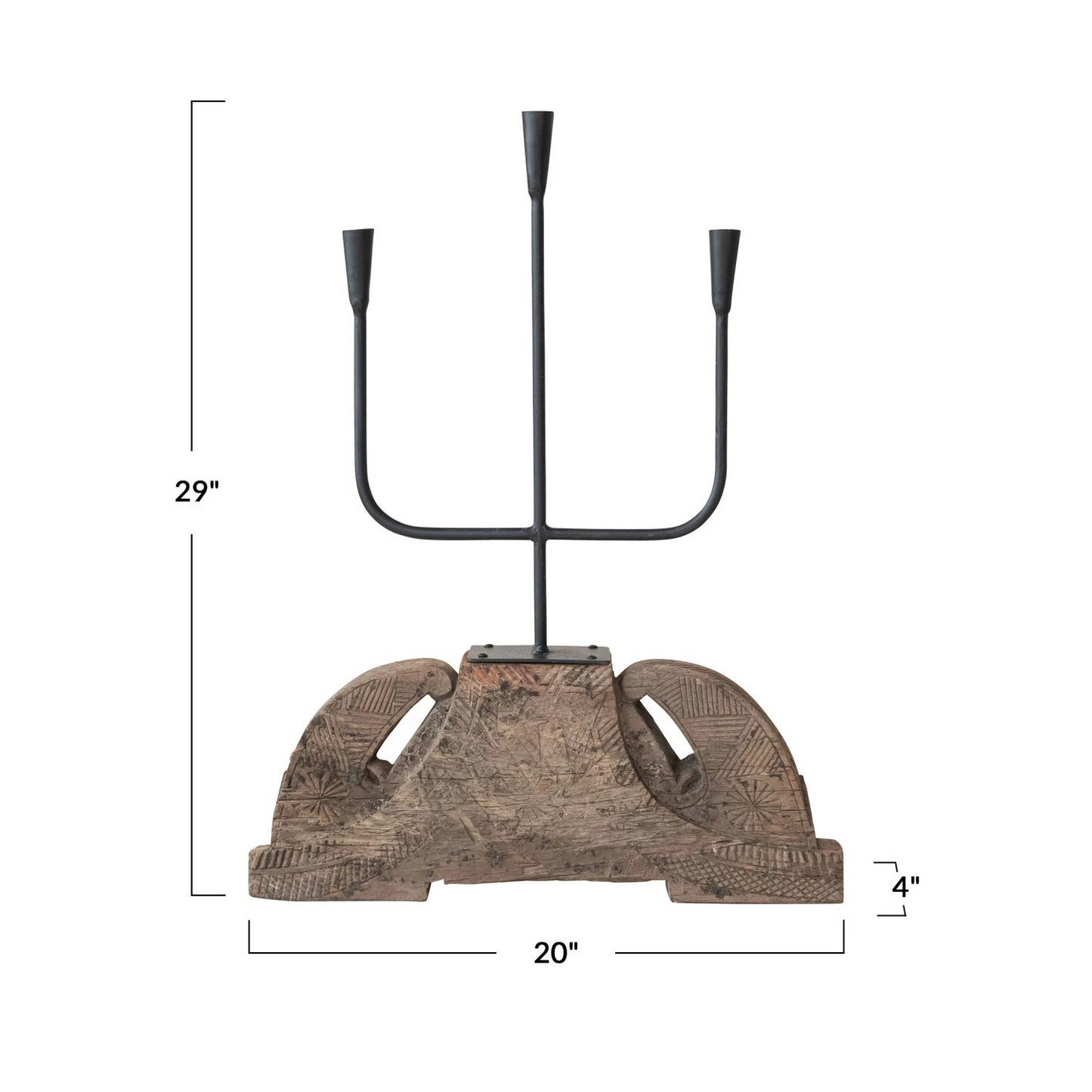 Rustic Iron Candelabra