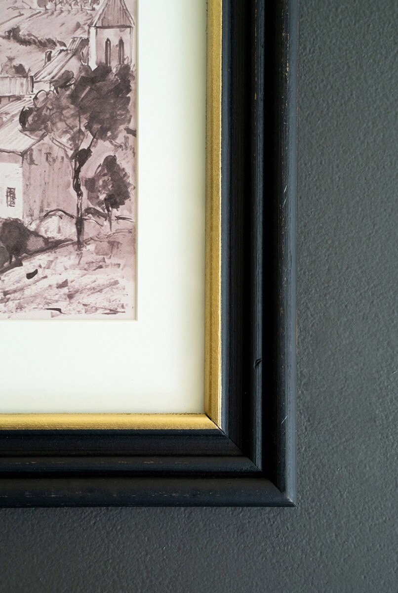 Framed Charcoal Sketch
