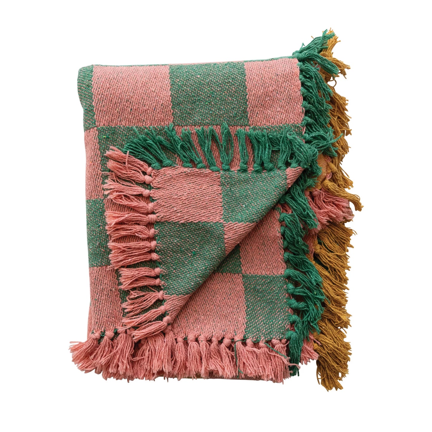 Cotton Check Throw
