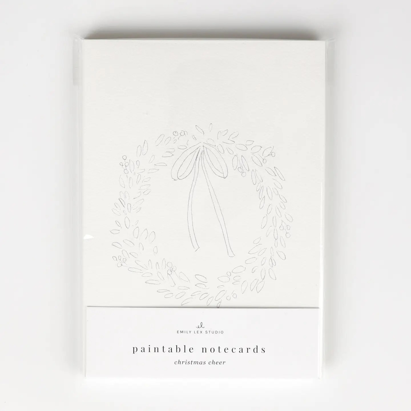 Christmas Cheer Paintable Notecards