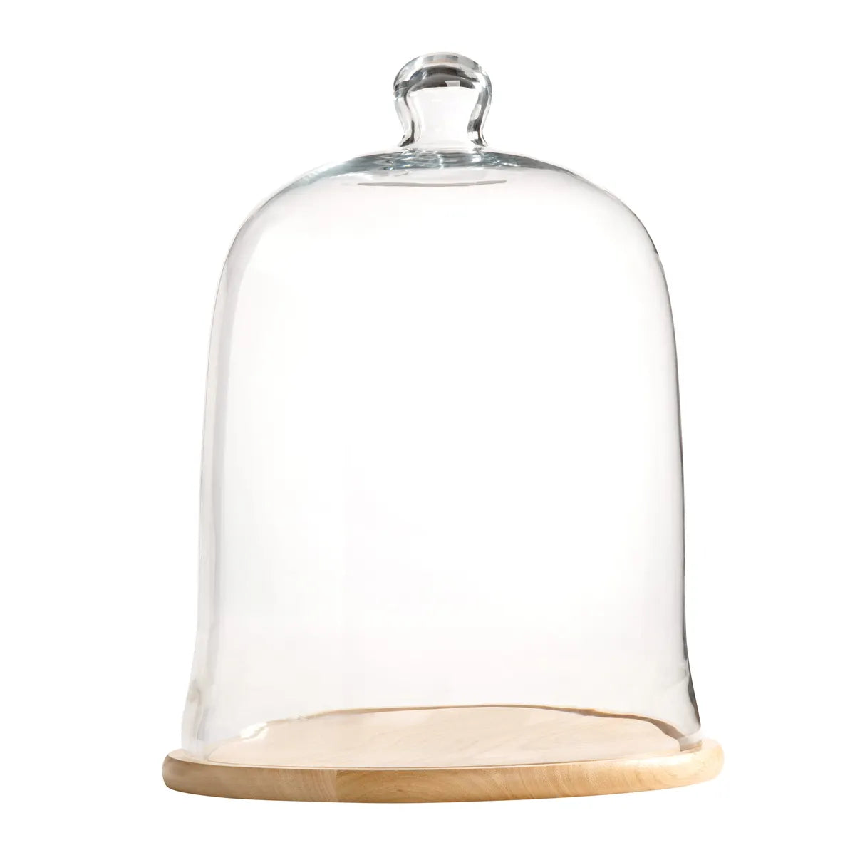 Large Cloche w/ Wood Base