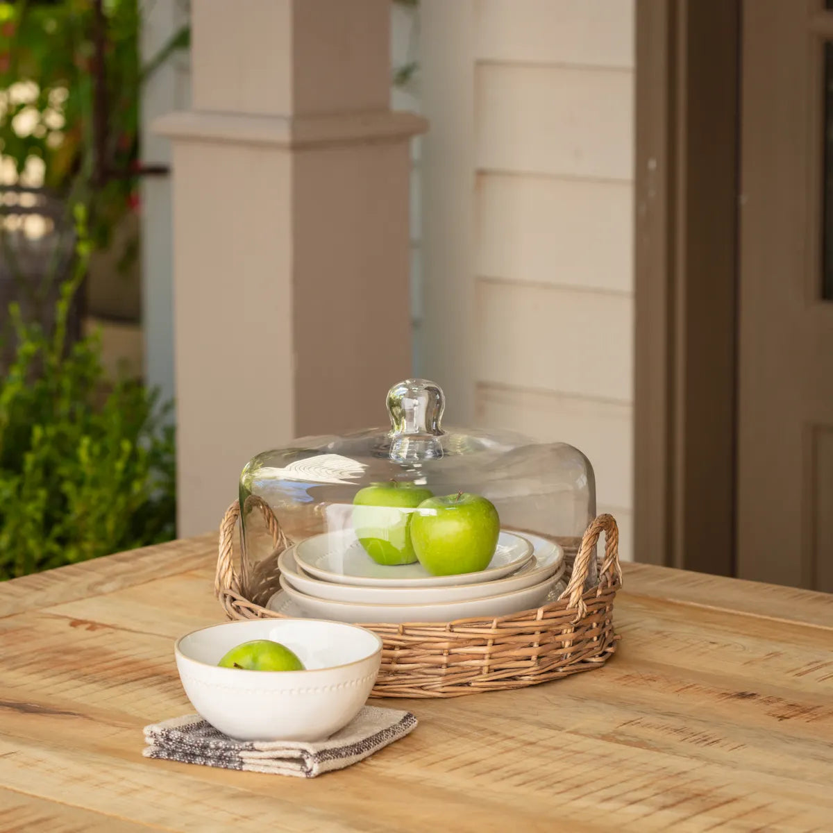 Large Cloche Covered Basket