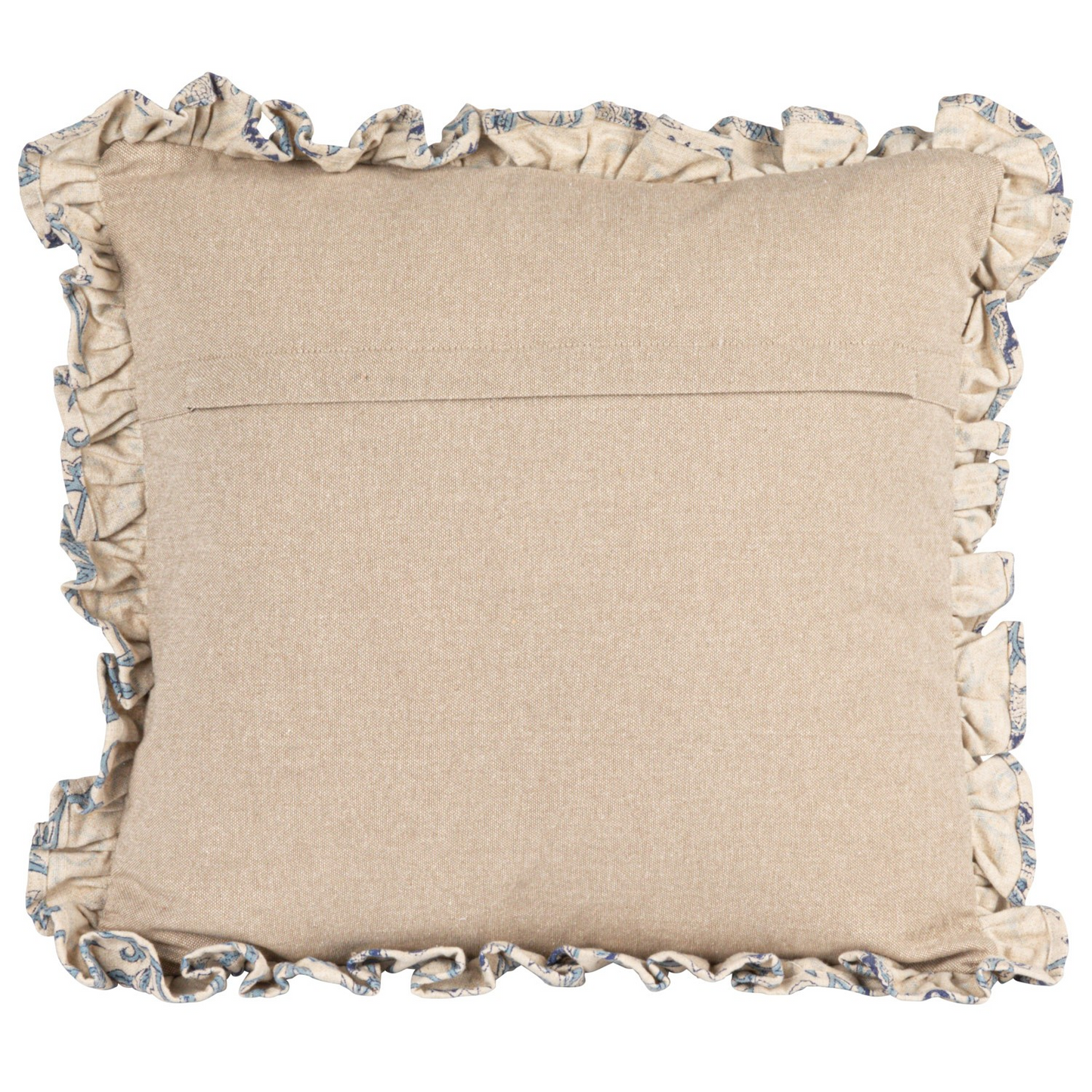Blue & Cream Floral Pillow