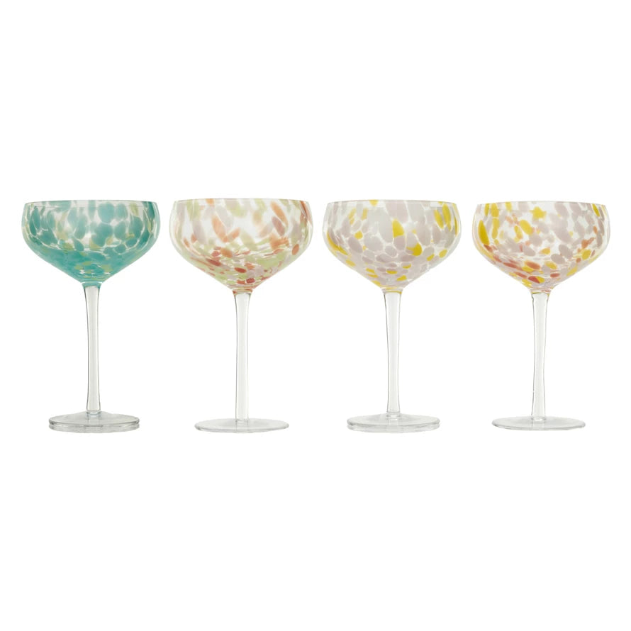10oz Stemmed Confetti Coupe