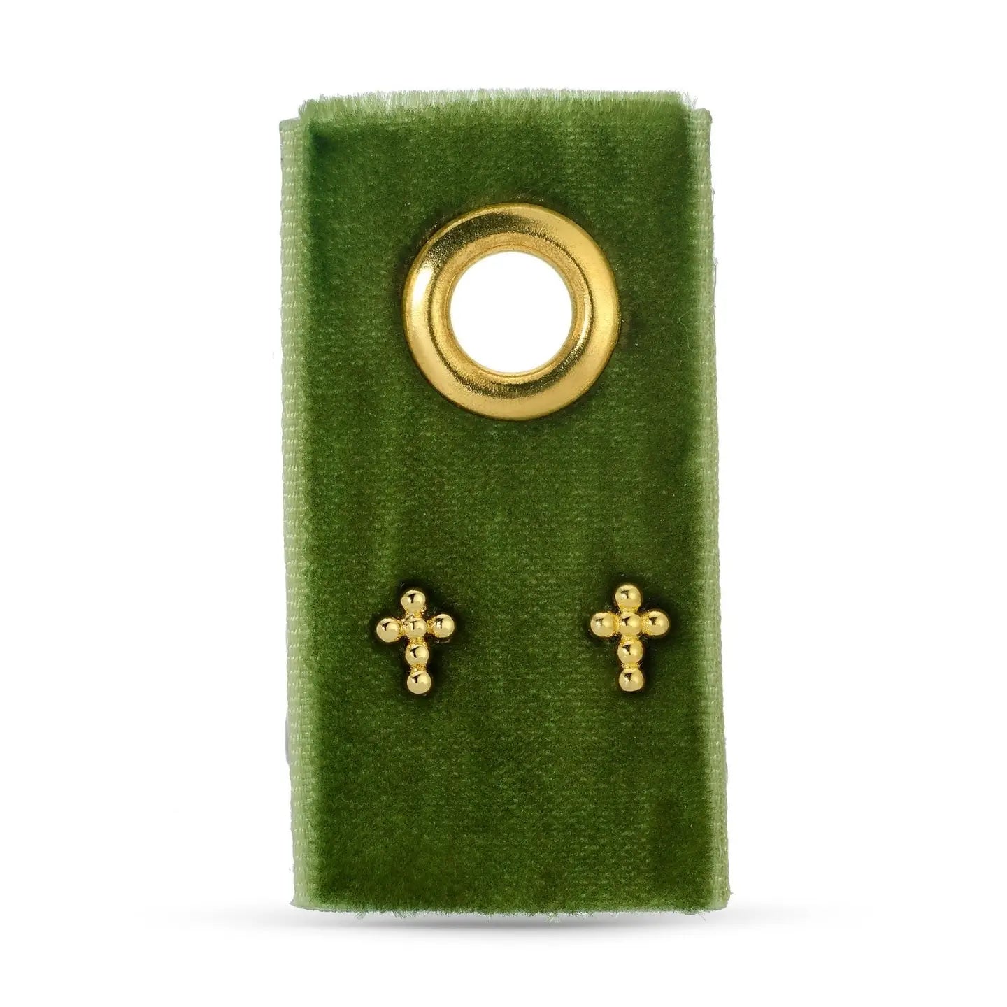 Bubble Cross on Velvet
