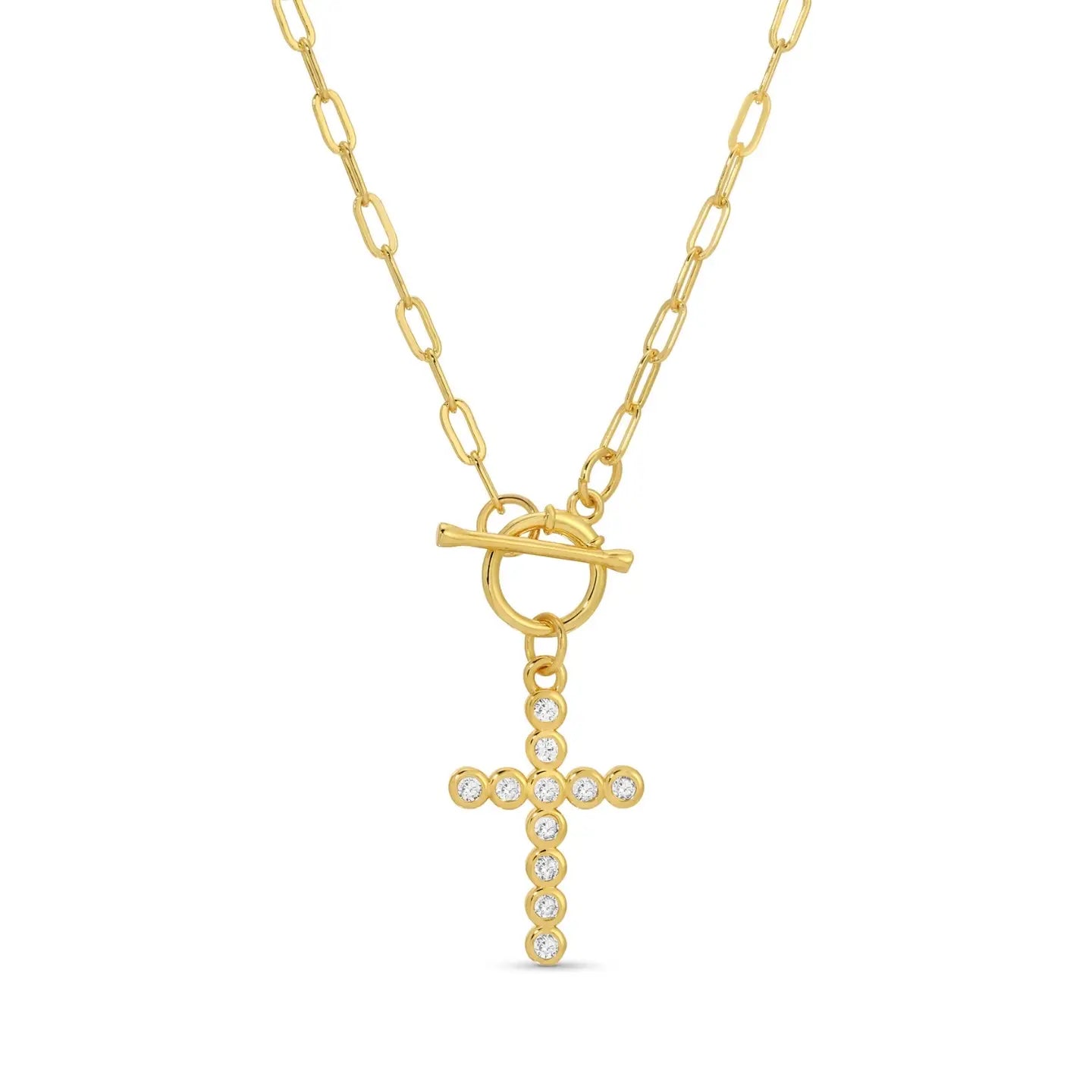 Cross Toggle Necklace