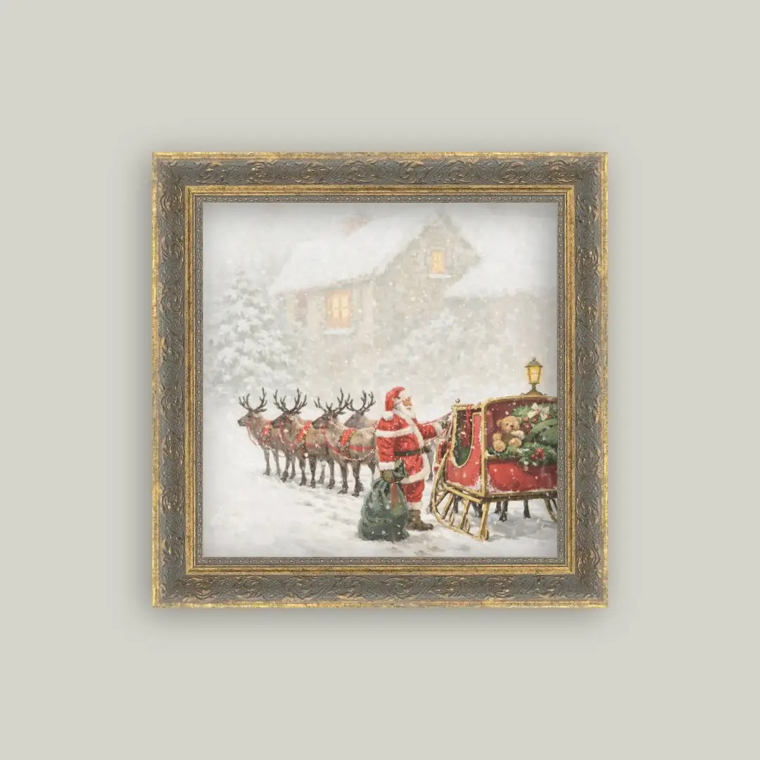 Christmas Sleigh Framed Print