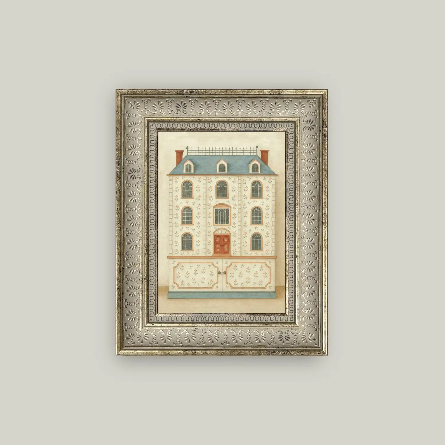 Framed Doll House Manor