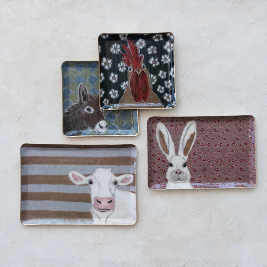 Farmhouse Enamel Tray