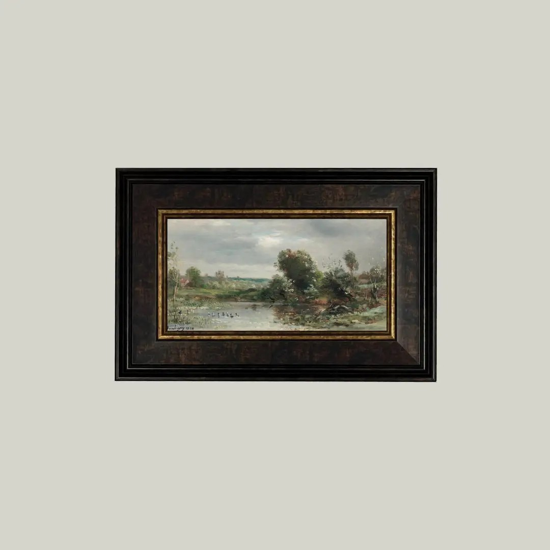 Ducklings on Lake Portrait