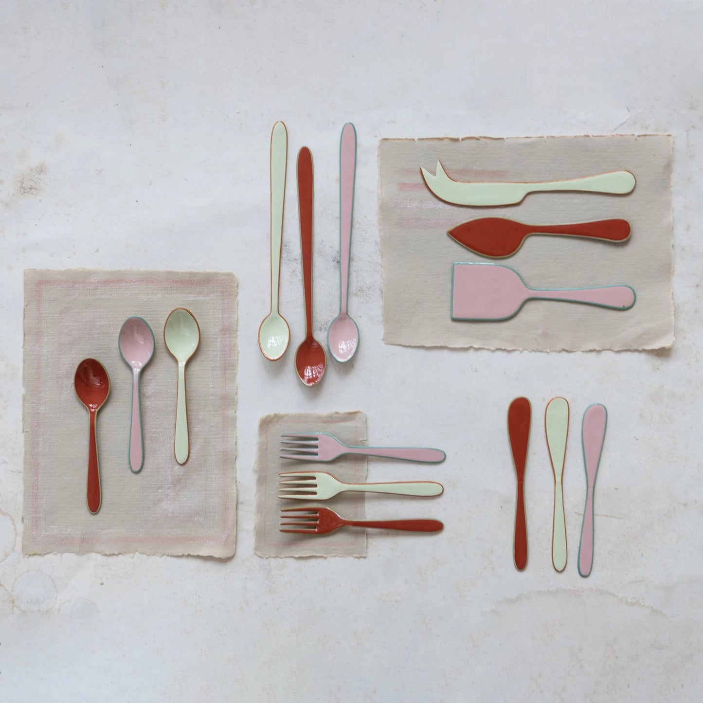 Enamel Canape Knife