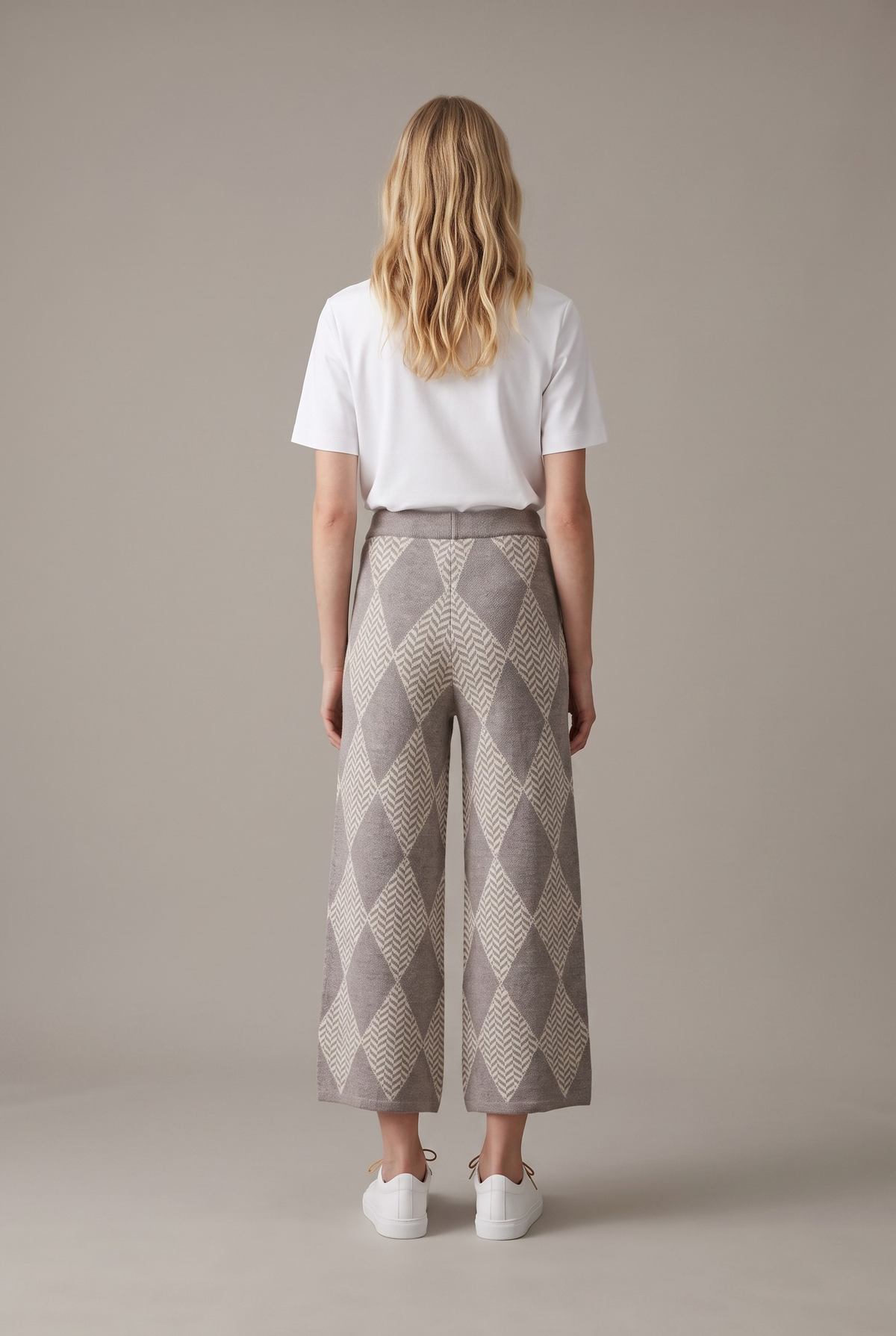 Mocha Diamond Knit Lounge Set