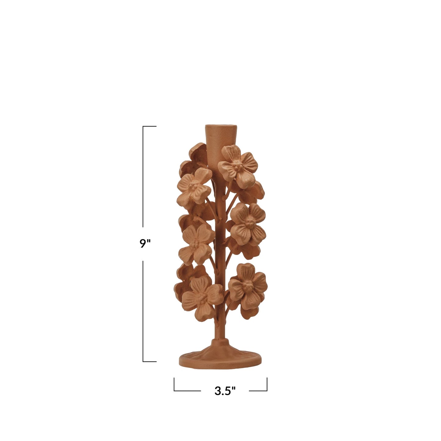 Cast Iron Floral Tapers
