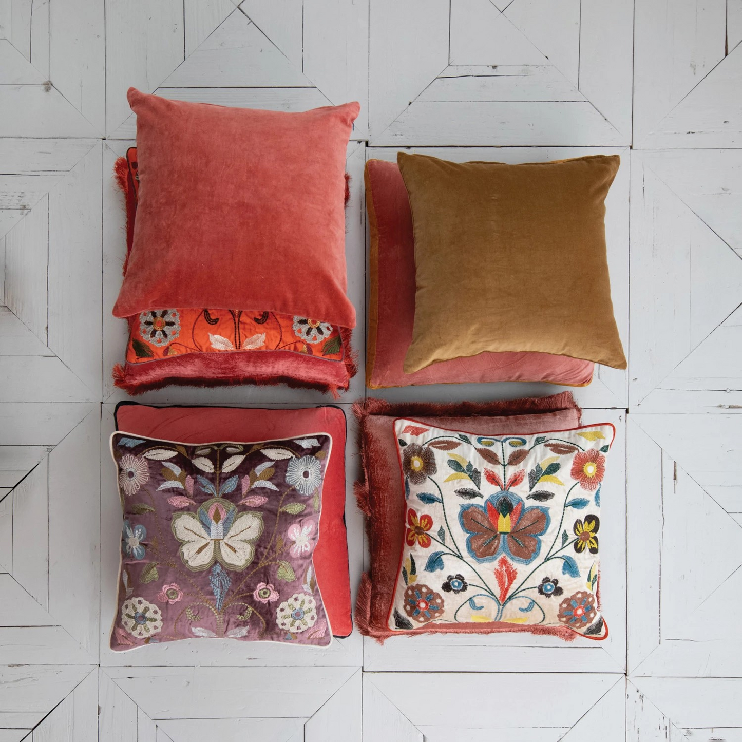 Rust Velvet Pillow