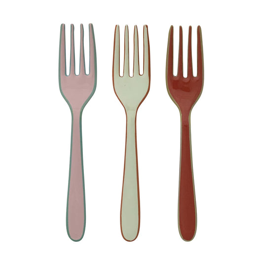 Enamel Fork