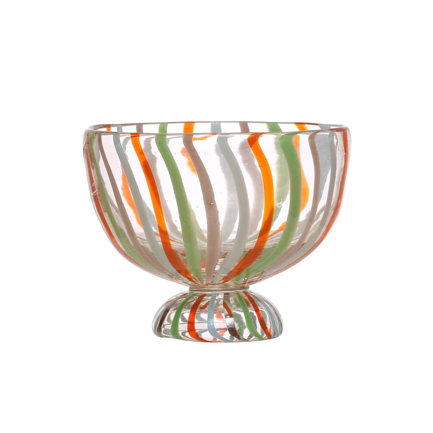 Hand-painted Glass Bowl