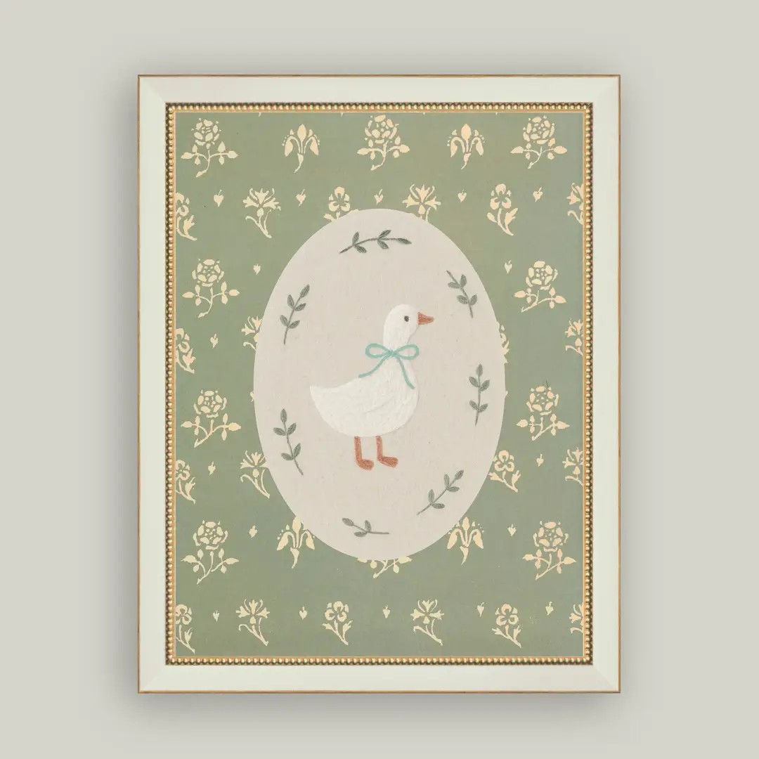 Framed Little Goose Art