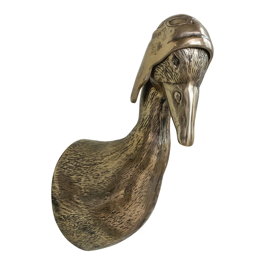 Brass Duck in Flight Hat