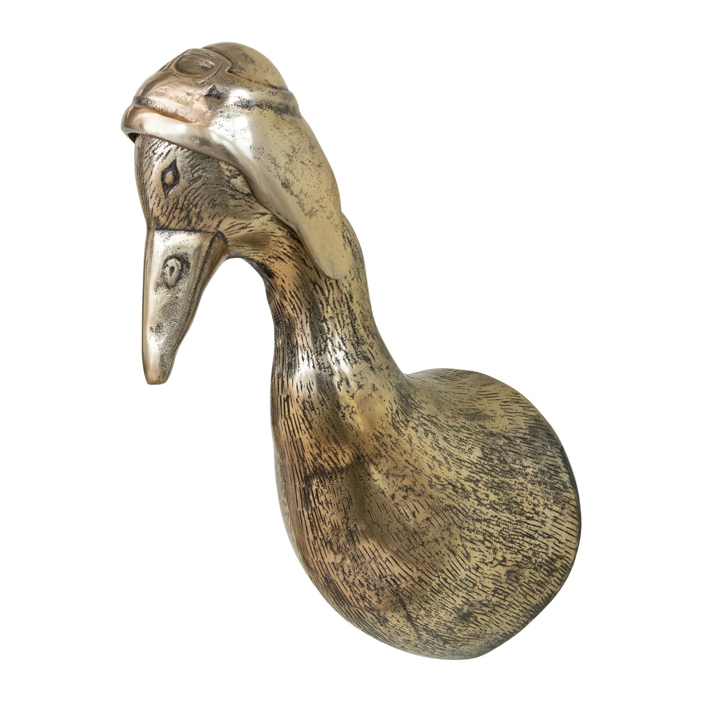 Brass Duck in Flight Hat
