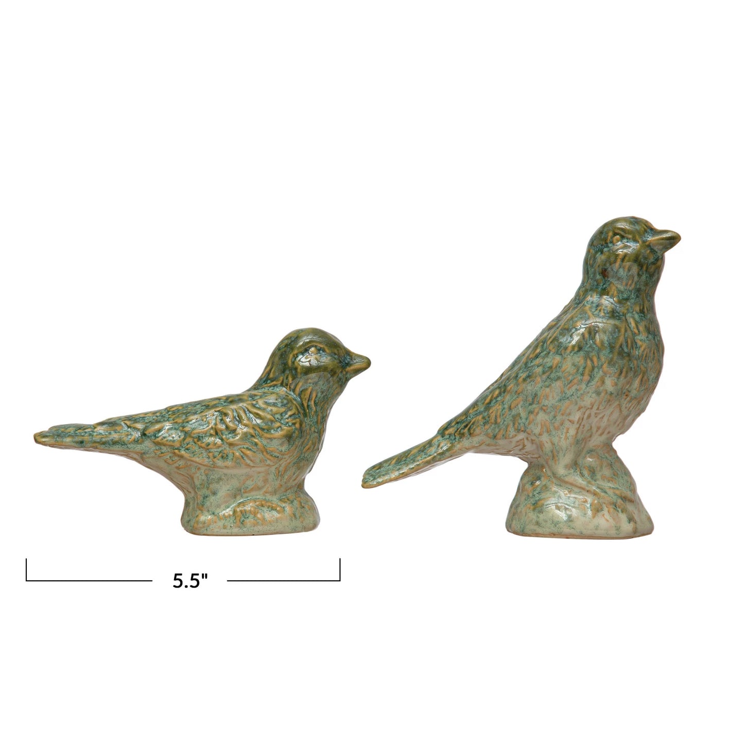 Debossed Stoneware Birds