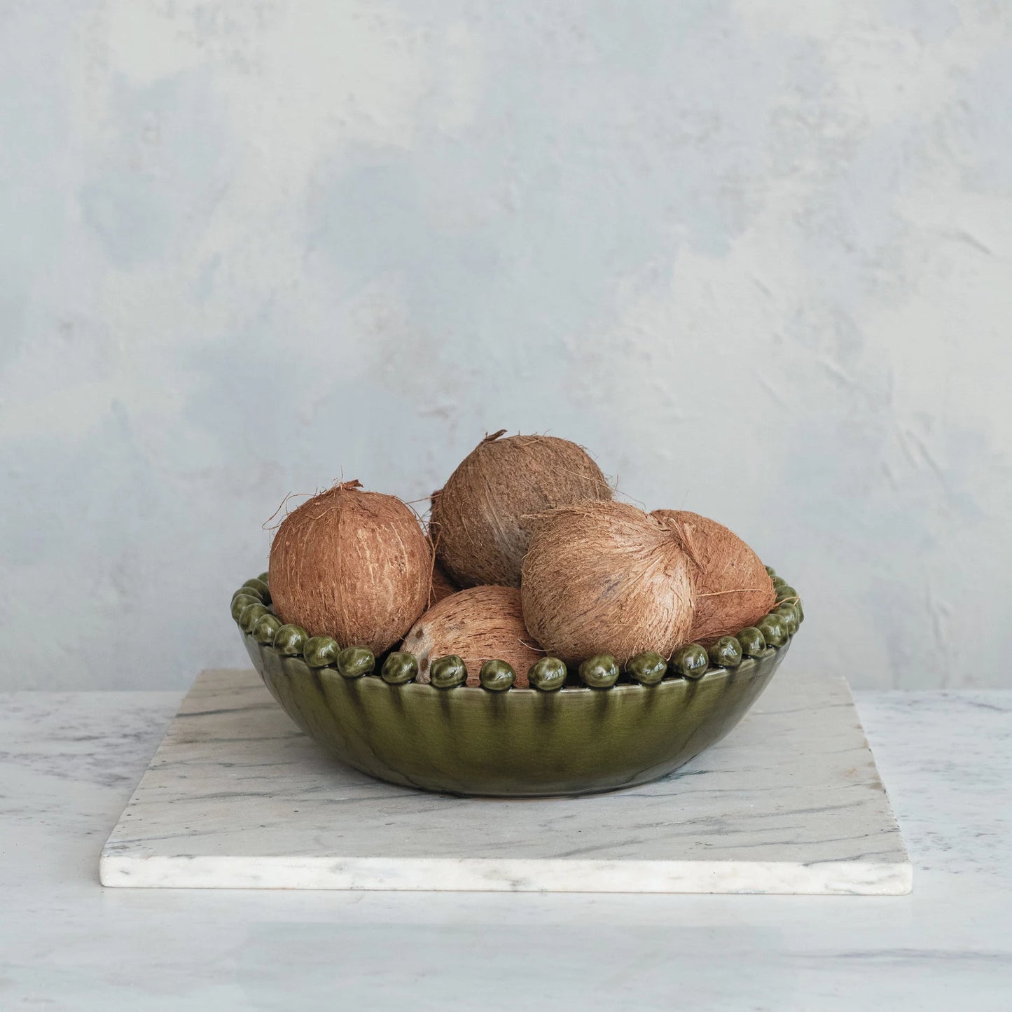 Green Hobnail Bowl